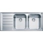 Franke Neptun - Évier en inox NEX 621/7, 1160x510 mm + siphon 101.0120.274 Franke Neptun - Évier en inox NEX 621/7, 1160x510 mm + siphon 101.0120.274