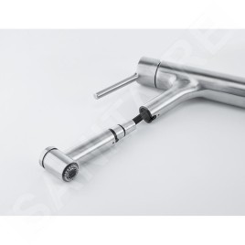 Franke Taros Neo - Mitigeur d'évier FC 6386.501 avec douchette extractible, inox 115.0596.386
