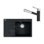 Franke Colonnes - Set G227, évier en fragranit CNG 611-78 TL / 7 et mitigeur FC 3055.071, onyx / chrome 114.0650.830 Franke Colonnes - Set G227, évier en fragranit CNG 611-78 TL / 7 et mitigeur FC 3055.071, onyx / chrome 114.0650.830