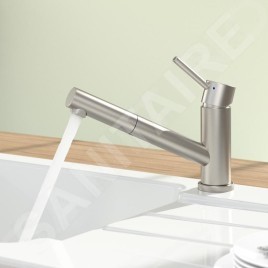 Villeroy & Boch Como - Mitigeur d'évier avec bec extractible, inox 925200LC