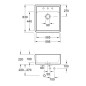 Villeroy & Boch Éviers - Évier en céramique 63x60 cm, CeramicPlus, Stone White 632061RW