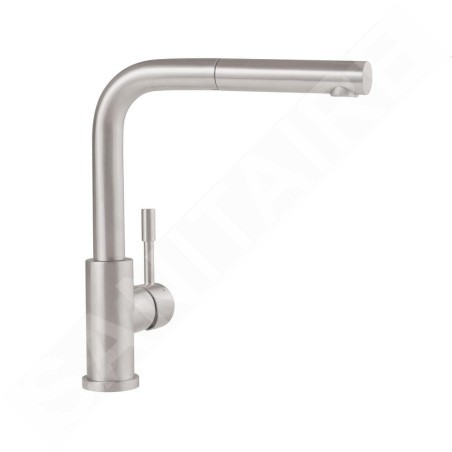 Villeroy & Boch Steel Shower - Mitigeur d'évier avec bec extractible, inox 969701LC