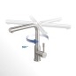 Villeroy & Boch Steel Shower - Mitigeur d'évier avec bec extractible, inox 969701LC