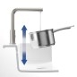 Villeroy & Boch Steel Shower - Mitigeur d'évier avec bec extractible, inox 969701LC