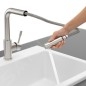 Villeroy & Boch Steel Shower - Mitigeur d'évier avec bec extractible, inox 969701LC