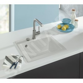 Villeroy & Boch Steel Shower - Mitigeur d'évier avec bec extractible, inox 969701LC