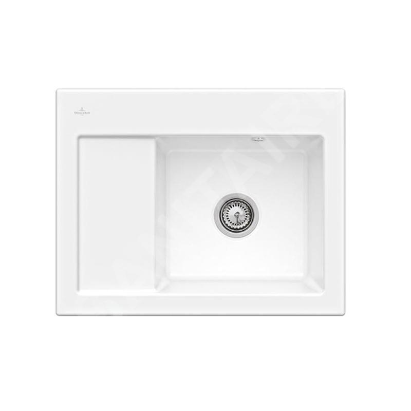 Villeroy & Boch Subway 45 - Évier en céramique 65x51 cm, CeramicPlus, Snow White 331301KG