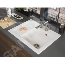 Villeroy & Boch Subway 45 - Évier en céramique 65x51 cm, CeramicPlus, Snow White 331301KG