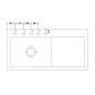 Villeroy & Boch Subway Style 60 - Évier en céramique 100x51 cm, CeramicPlus, Stone White 336201RW