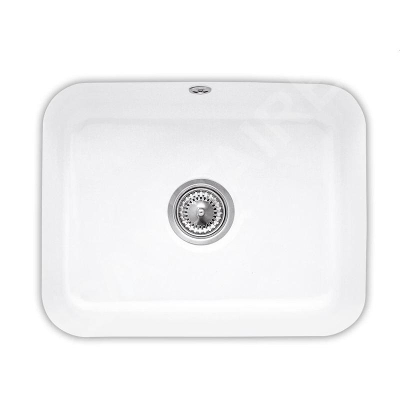 Villeroy & Boch Éviers - Évier en céramique 550x440 mm avec vidage, CeramicPlus, blanc alpin 670601R1