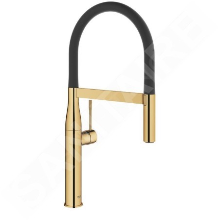 Grohe Essence - Mitigeur d'évier avec bec orientable, avec inverseur, Cool Sunrise 30294GL0