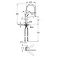 Grohe Essence - Mitigeur d'évier avec bec orientable, avec inverseur, Cool Sunrise 30294GL0
