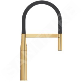 Grohe Essence - Mitigeur d'évier avec bec orientable, avec inverseur, Cool Sunrise 30294GL0