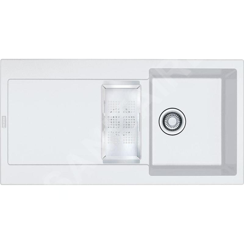Franke Maris - Évier en fragranit MRG 651, 970x500 mm, blanc artic 114.0120.249