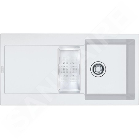 Franke Maris - Évier en fragranit MRG 651, 970x500 mm, blanc artic 114.0120.249