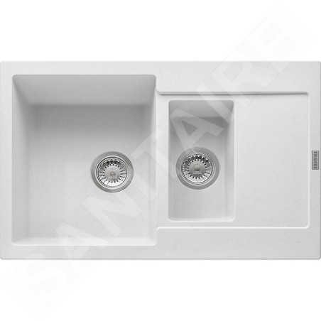 Franke Maris - Évier en fragranit MRG 651-78, 780x500 mm, blanc artic 114.0285.325