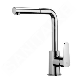 Paffoni Sly - Mitigeur d’évier avec douchette extractible, chrome SY185CR