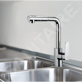 Paffoni Sly - Mitigeur d’évier avec douchette extractible, chrome SY185CR