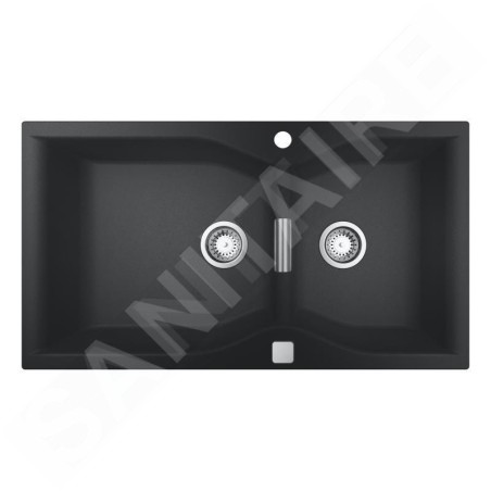 Grohe Éviers - Évier composite K700 avec vidage, 900x500 mm, noir granite 31658AP0