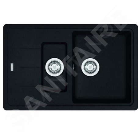 Franke Basis - Évier en fragranit BFG 651-78, 780x500 mm, noir mat 114.0661.514