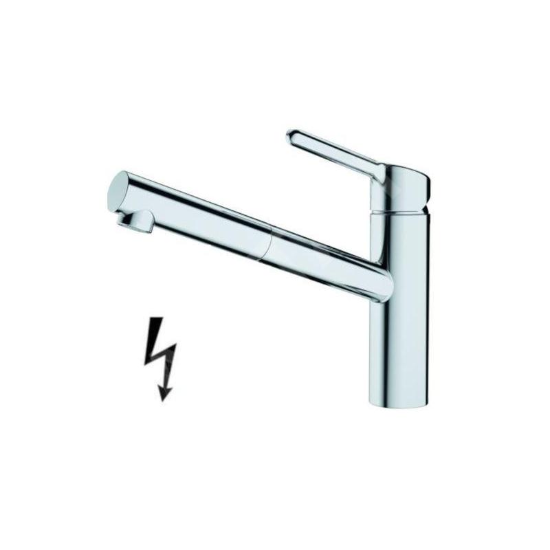 Franke Orbit - Mitigeur d'évier FC 3149.031 avec bec extractible, chrome 115.0623.149