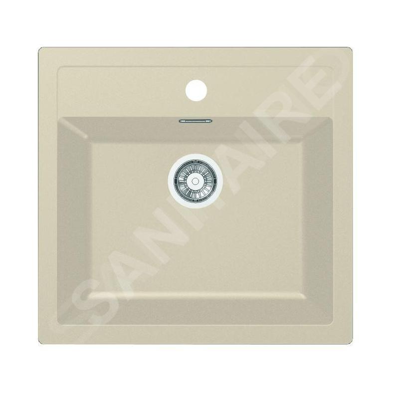 Franke Sirius - Évier en tectonite SID 610, 560x530 mm, beige 143.0670.894 Franke Sirius - Évier en tectonite SID 610, 560x530 mm, beige 143.0670.894