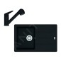 Franke Colonnes - Ensemble de cuisine G57, évier en fragranit BFG 611-78 et mitigeur FC 9547.901, noir mat 114.0675.667 Franke Colonnes - Ensemble de cuisine G57, évier en fragranit BFG 611-78 et mitigeur FC 9547.901, noir mat 114.0675.667