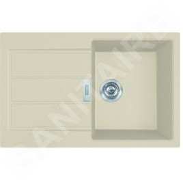 Franke Colonnes - Ensemble de cuisine T104, évier en tectonite S2D 611-78 et mitigeur FP 9000.031, beige / chrome 143.0675.728