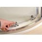 Sapho Douches - Cabine de douche 900x900x1900 mm avec receveur, verre clair AG4290 Sapho Douches - Cabine de douche 900x900x1900 mm avec receveur, verre clair AG4290