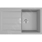 Franke Colonnes - Ensemble de cuisine T104, évier en tectonite S2D 611-78 et mitigeur FP 9000.031, gris / chrome 143.0675.727