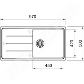 Franke Colonnes - Ensemble de cuisine G138, évier en fragranit BFG 611 et mitigeur FC 9547.424, sahara 114.0510.596