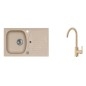Alveus Sets - Ensemble d'évier Record 30 et la robinetterie Tonia, beige SETA112 Alveus Sets - Ensemble d'évier Record 30 et la robinetterie Tonia, beige SETA112