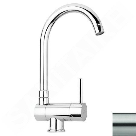 Paffoni Stick - Mitigeur d'évier, sous fenêtre, inox SK189ST