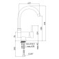Paffoni Stick - Mitigeur d'évier, sous fenêtre, inox SK189ST