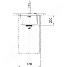 Franke Mythos - Évier MYX 110-34, 380x440 mm, inox 122.0637.419