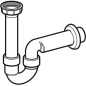 Geberit Accessoires - Siphon en tube pour éviers, sortie horizontale, d 40 mm 152.742.11.1