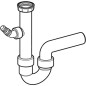 Geberit Accessoires - Siphon pour éviers, avec embout cannelé équerre, sortie horizontale, d 40 mm 152.711.11.1