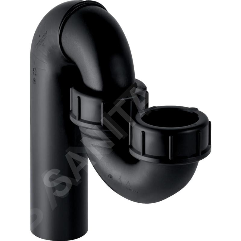 Geberit Accessoires - Siphon pour éviers, avec raccord à joint américain, entrée / sortie verticale, d 50 mm, d1 50 mm