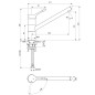 Ideal Standard Ceralook - Robinetterie d’évier, BlueStart, acier allié BC295GN