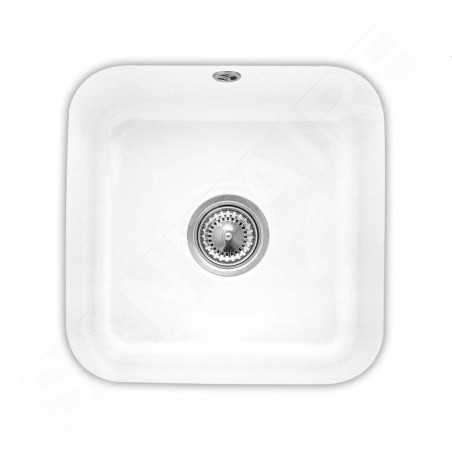 Villeroy & Boch Éviers - Évier en céramique 445x445 mm avec vidage, CeramicPlus, blanc alpin 670301R1