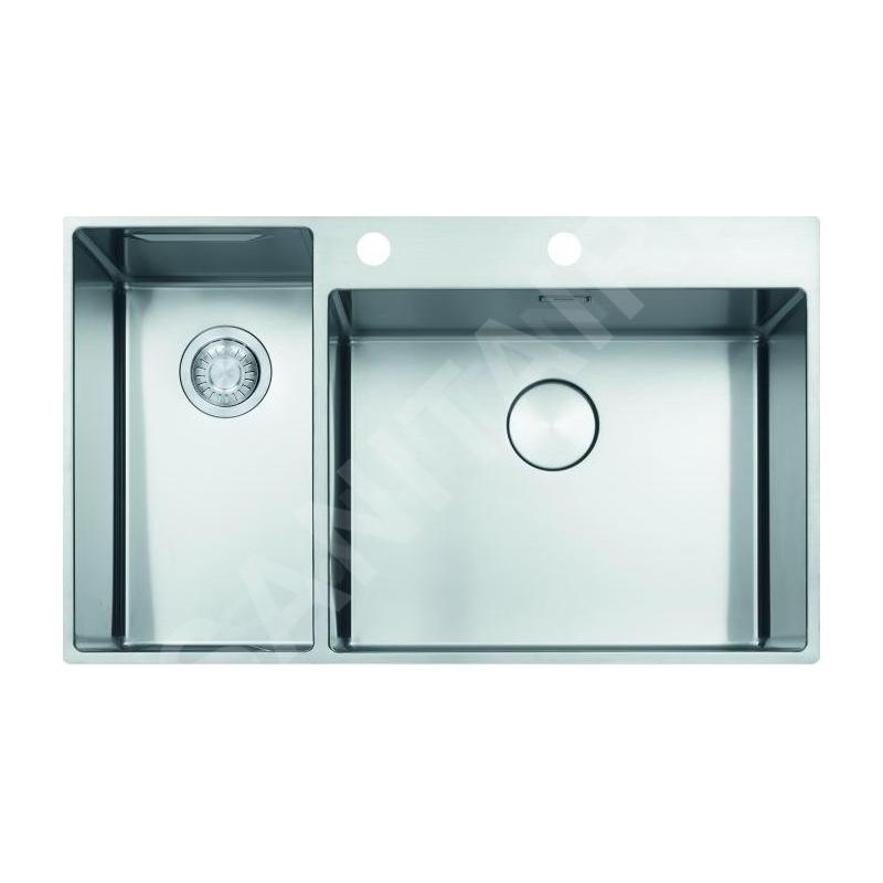 Franke Box Center - Évier BWX 220/620-54-27/2, 860x510 mm, inox 127.0538.260 Franke Box Center - Évier BWX 220/620-54-27/2, 860x510 mm, inox 127.0538.260