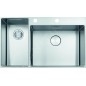 Franke Box Center - Évier BWX 220/620-54-27/2, 860x510 mm, inox 127.0538.260 Franke Box Center - Évier BWX 220/620-54-27/2, 860x510 mm, inox 127.0538.260