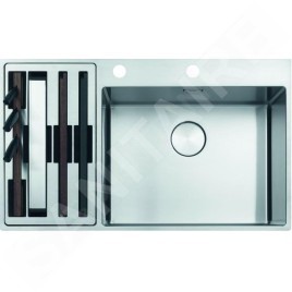 Franke Box Center - Évier BWX 220/620-54-27/2, 860x510 mm, inox 127.0538.260