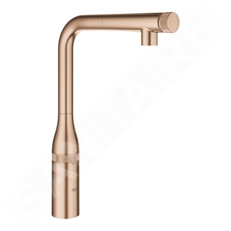 Grohe Essence SmartControl - Mitigeur d'évier avec douchette extractible, SmartControl, Warm Sunset brossé 31615DL0