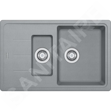 Franke Basis - Évier en fragranit BFG 651-78, 780x500 mm, pierre grise 114.0285.224