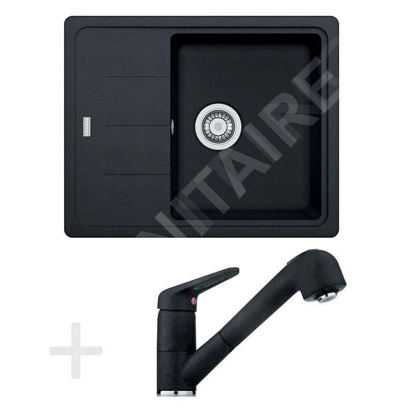 Franke Colonnes - Kit de cuisine G55, évier en granite BFG 611-62, onyx + robinet FC 9547, onyx 114.0323.817 Franke Colonnes - Kit de cuisine G55, évier en granite BFG 611-62, onyx + robinet FC 9547, onyx 114.0323.817