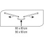 Sapho Accessoire Ridder - Barre de douche universelle, chromée 59500