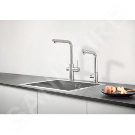Grohe Blue Professional - Mitigeur d’évier avec unité réfrigérante et filtration, douchette extractible, supersteel 31326DC2
