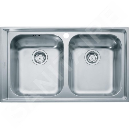 Franke Neptun - Évier en inox NEX 620, 860x510 mm + siphon 101.0120.273