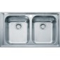Franke Neptun - Évier en inox NEX 620, 860x510 mm + siphon 101.0120.273